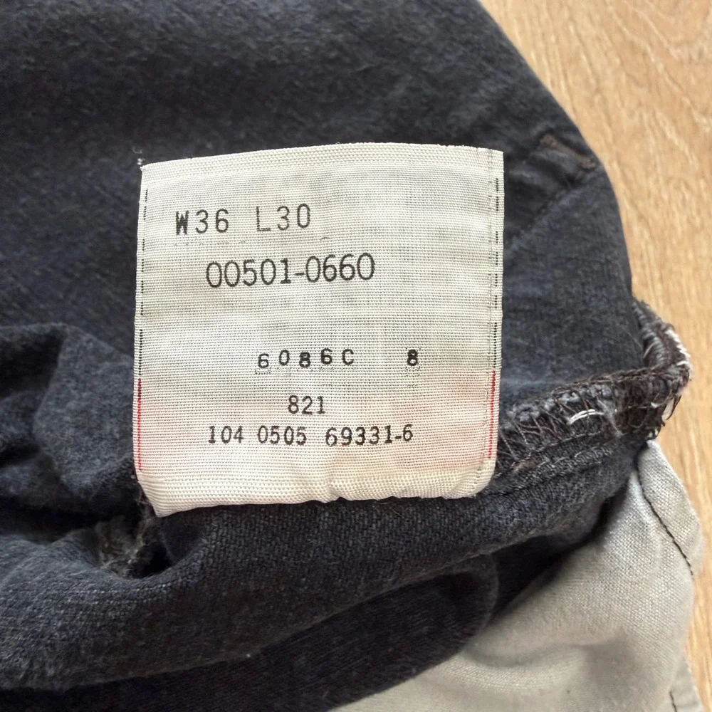 VTG Levi's 501xx Denim Shorts Mens 36 Black‎ Button Fly Straight Cotton Mexico